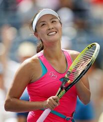 　中国の女子プロテニス選手、彭帥さん＝２０１４年９月、ニューヨーク（ＵＳＡトゥデー・ロイター＝共同）