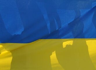 （資料写真）ウクライナ国旗