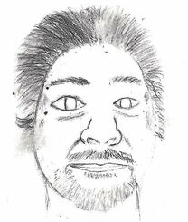沖縄署が公開した身元不明遺体男性の似顔絵