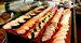 人気の寿司は１５種類ほどがゲタ上に並ぶ