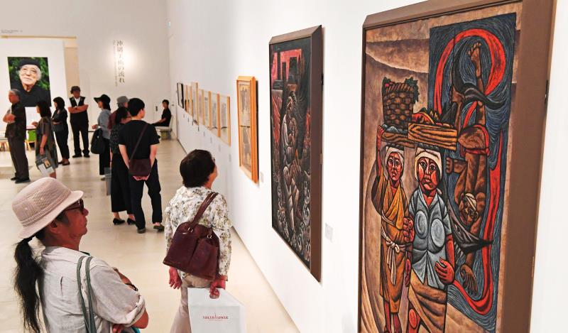沖縄を彫った版画家、儀間比呂志さん 県立博物館・美術館で追悼展開幕