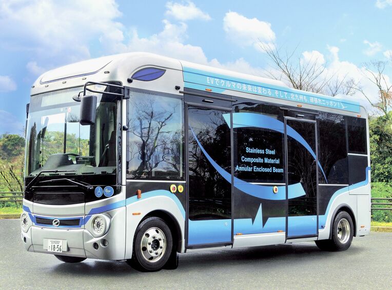 第一交通グループが県内に導入するＥＶモーターズ・ジャパンの電気バスのイメージ（提供）